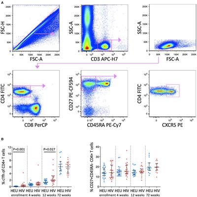 Normalization of B Cell Subsets but Not T Follicular Helper Phenotypes in Infants With Very Early Antiretroviral Treatment